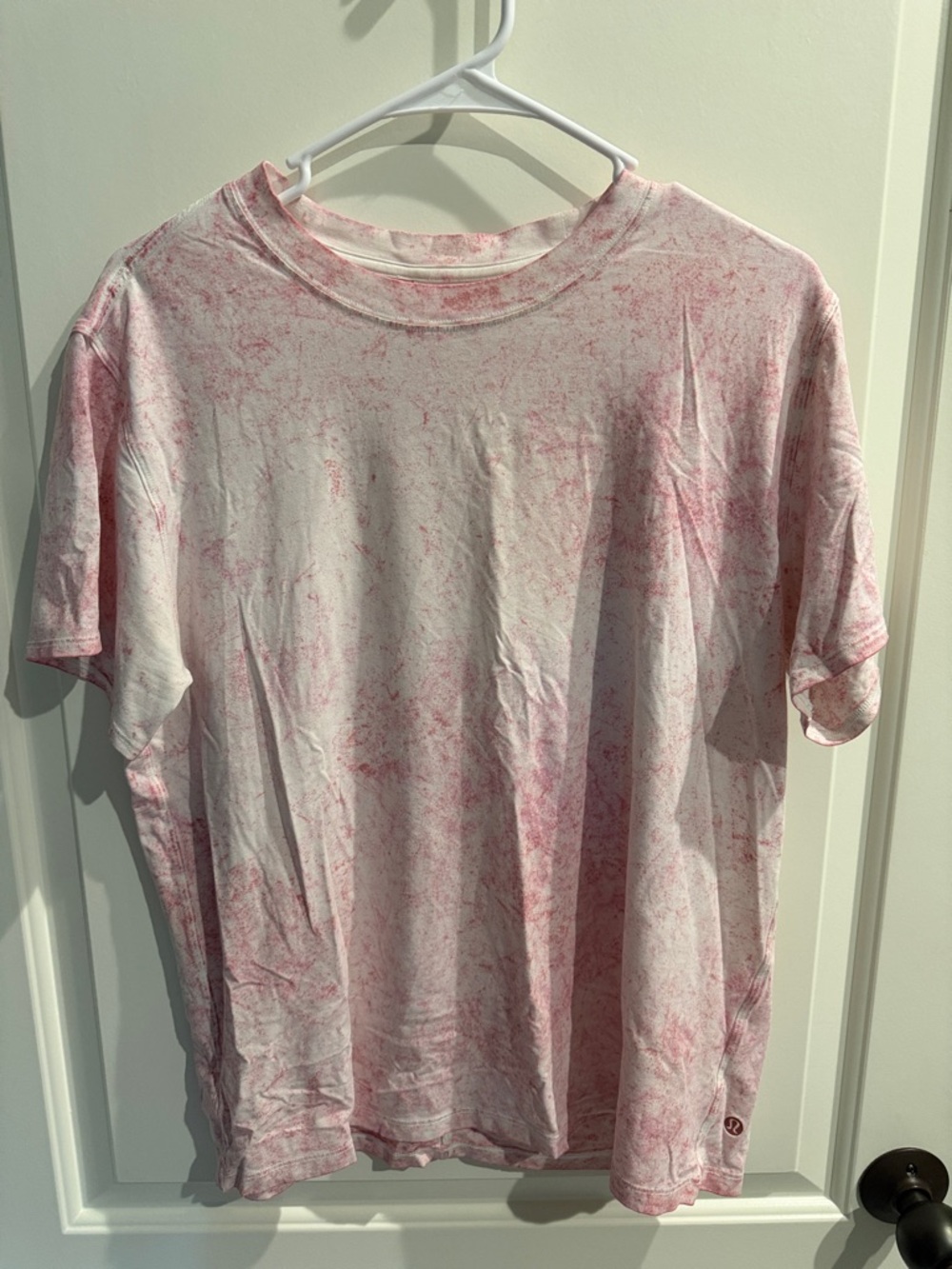 Lululemon Pink Marble Tie-Dye Tee